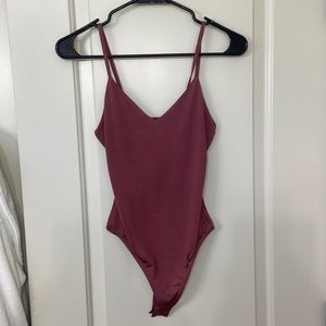 Top shop pink bodysuit